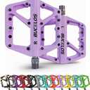 Mountain Bike Pedals MTB Pedals Flat, Adult Bicycle Road Bike Large Platform Nylon Non-Slip Pedal for Gravel Bike/Hybrid Bike