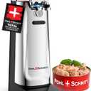 POHL SCHMITT Electric Can Opener, Knife Sharpener & Bottle Opener, Easy Push Down Lever, Works with Standard And Pop-Top Cans, Durable Stainless Steel & ABS - Kitchen Essentials and Accessories