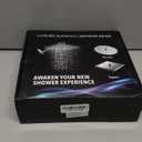 Shower Head Combo,10 Inch High Pressure Rain Shower Head with 11 Inch Adjustable Extension Arm and 5 Settings Handheld ,Powerful Shower Spray Against Low Pressure Water with Long Hose (Chrome)