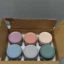 NETANY 6-pack 16 oz Overnight Oats Containers with Lids, Glass jars with Airtight Lids, Wide mouth Mason Salad jars, Glass Food Storage Containers for Snacks Yogurt Spice Sugar