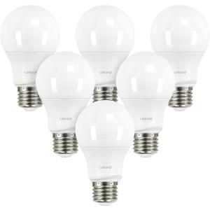 Linkind A19 LED Light Bulbs Dimmable, 40W Equivalent, E26 Base, 5000K Daylight, 5W 480 Lumens 120V, UL Listed FCC Certified, LED Lights for Bedroom Living Room Home Office, 6 Packs