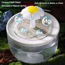 Petlex Bird Bath Indoor Automatic Parrot Shower Bathtub with Pump Recirculating Filtration Safe for Birds to Bathe or Drink, Perfect for Parakeets Budgie Cockatiels Lovebirds Finches Canaries