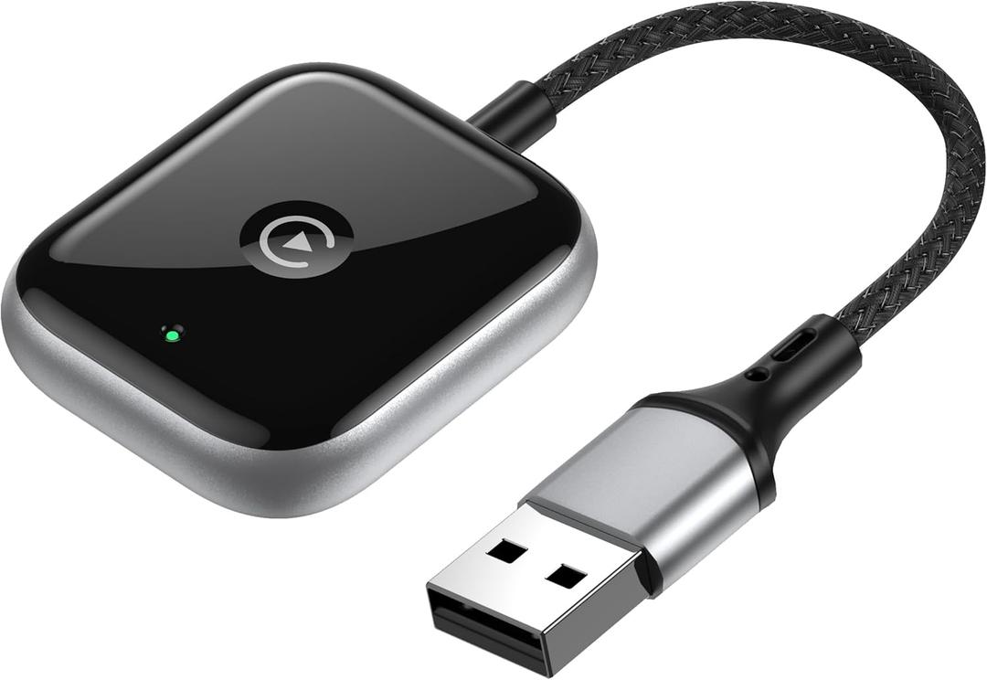 Wireless CarPlay Adapter for Apple CarPlay, Easy to Upgrade Wired CarPlay to Wireless, Instant Connectivity, Super Mini CarPlay Dongle for iPhone Fit for Cars with Built-in CarPlay