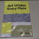 Leetaltree Blue Placemats Set of 6- Heat Resistant Non-Slip Place mats for Dining Table, Washable Durable PVC Vinyl Woven Table Mats（Blue Zigzag, 6）
