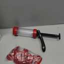 Cookie Press Set, Churro Maker with 12 Discs and 10 Cake Decorating Tips, Cookie Press for Biscuit and Churro, Red