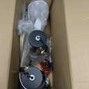 QiMH Touch Control Table Lamps Set of 2 with USB Ports, 3-Way Dimmable Bedside Lamp for Living Room Bedroom House, Modern Nightstand Lamp with 2 LED Bulbs(Black)