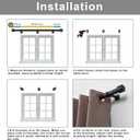 Heavy Duty Curtain Rods, 1 1/8 Inch Diameter Single Curtain Rod 144-240Inch(12-20ft) Extendable Length for Large Windows with End Caps Adjustable Modern Brackets-Warm Gold