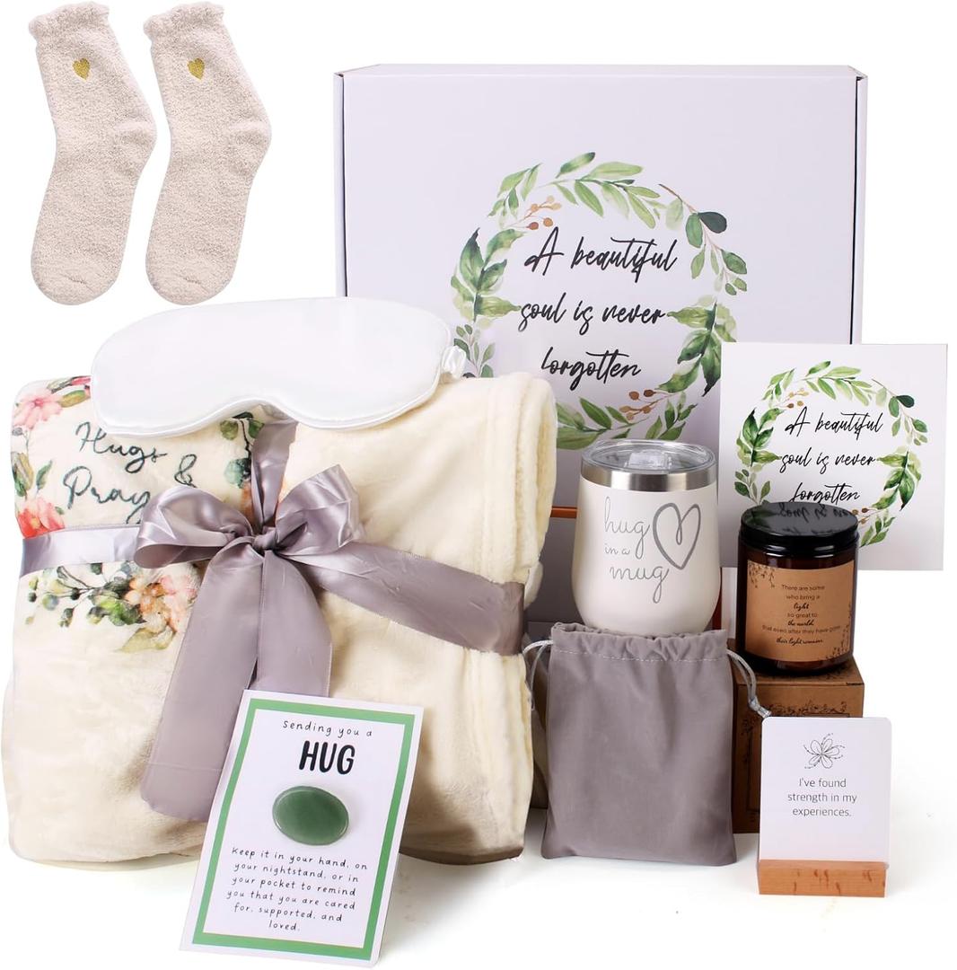Sympathy Gift Baskets for Loss of Loved One,Bereavement Gift Ideas,Condolences Gift Basket for Loss,Sorry for Your Loss Gift Basket for Loss of Loved Ones,Fathers,Mothers,Friends in Grief,and Pet Loss