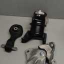 Set of 3 Engine Motor Mount & Trans Mount Compatible with 2012-2015 Honda Civic 1.8L Coupe/Sedan Replacement for A65048 A65021 A65087 50890TR0A81 50850TR6A81 50820TR0A81