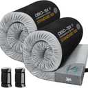 CYMULA Memory Foam Camping Mattress Pad,3inch Sleeping Pad for Camping, Non-Slip Bottom Floor Cot Car Mattress Bed with Retaining Portable Roll up Mattress Pad Mat for Travel Truck Guest Bed Tent (2PACK Single:75*30*3, GREY)