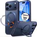 TORRAS Q3 Spin for iPhone 17 Pro Max Case with 360 Magnetic Stand, Camera Control, Fit for MagSafe, 4X Military-Grade Shockproof Case for iPhone 17 Pro Max Phone Case with Kickstand, Deep Blue