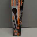 HORUSDY 3/8" 5PCS Torque Wrench Set(545 ft-lb/ 6.861 Nm)  Torque Wrench 3/8 Drive with 3" Extension, 3/8" to 1/4" & 3/8" to 1/2" Adapters, Case for Bike, Car, Moto & Other Repair