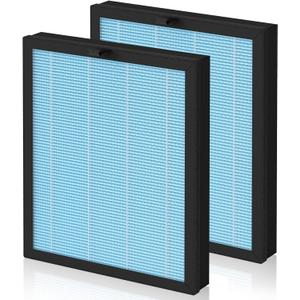 MJ005H Replacement Filter Compatible with POMORON Model MJ005H Air Purifier, 4-Stage Filtration, H13 True HEPA Filter and Activated Carbon, MJ005H-RF, 2 Pack