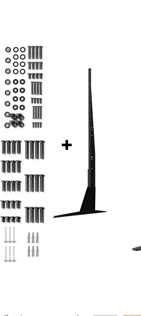 Universal TV Stand, Metal TV Legs for 20-65 inch LCD/LED/OLED/Plasma Flat&Curved Screen TV Height Adjustment