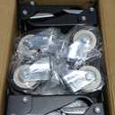 SPACECARE Retractable Workbench Casters Kit, Heavy Duty Workbenches Wheeels with 600 lbs Capacity, Adjustable Workbench Casters for Workbenches, Tables, and Cabinets, Easy to Install 4 Pack