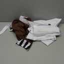 Kids Cosplay Costume Tops Straps Pants Stockings Chocolate Stripe Worker Uniform Set Halloween Cosplay Outfits