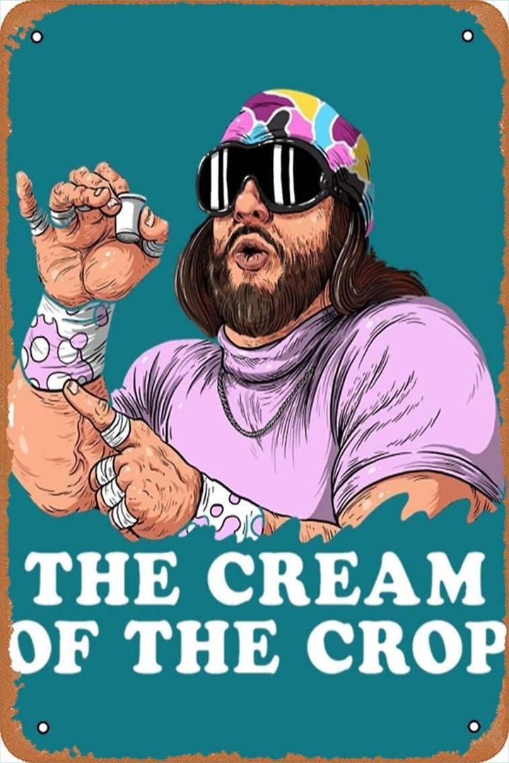 Cream Of The Crop Poster Vintage Retro Metal Sign 8x12 Inch Man Cave Home Wall Decor