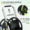 Random Colors Garden Hose Reel Cart, Holds 75-150 Feet of 5/8-Inch Hose, Portable Hose Reel Cart With Wheels,Adjustable Handrail, Quick Hose Connector