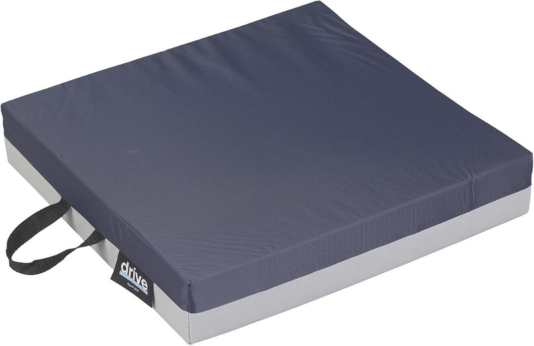 Drive Medical 14891 Skin Protection Gel "E" Wheelchair Seat Cushion, 16 x 16 x 3 Inch, 16x16x3 Inch (Pack of 1)