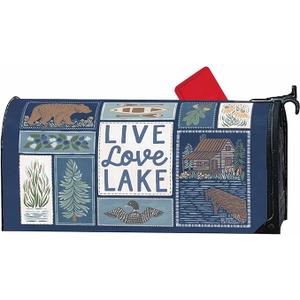 Studio M MailWraps Lakeside, The Original Magnetic Decorative Mailbox Cover, Made in USA, Superior Weather Durability, Standard Size fits 6.5W x 19L Inch Mailbox