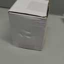 Baquler Large Flameless LED Battery Operated Pillar Candle - 3 Wick 5"x4" Snowy Frosted White Flameless Christmas Fake Candle for Xmas Table Centerpiece Holiday Rustic Indoor Home Decor