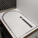 Arch Mirror, 24 x 36 Inch Silver Arch Mirror for Bathroom, Arched Wall Mirror, Aluminum Alloy Frame Silver Bathroom Vanity Mirror for Living Room Bedroom Entryway Mantel Hallways Decor