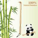 4 x Bamboo Back Scratcher,100% Natural Bamboo Back Scratchers for Itching Relief,Strong & Sturdy 17 inches