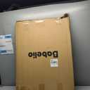 Babelio 36" Tall Auto Close Baby Gate with Small Cat Door, 29-43" Metal Cat Gate for Doorway, Stairs, House. Easy Walk Thru Dog Gate with pet Door, Includes 4 Wall Cups and 3 Extension Pieces, White