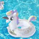 CICITOYWO Toddler Pool Floats, Kids Adult Inflatable Float Raft with Handle, Water Swim Beach Floaties Toys Party Supplies, Baby Swimming Ring for 2-8 Years Old Kid