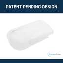 Sideways Floor Wall Air Vent Deflector for Under Furniture Heat and Air Deflecting, Fits Vents 3" - 7" Wide, Also Extends Lengthwise up to 17.5", Foam Tape for Tight Seal