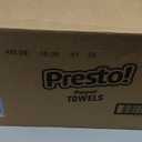 Amazon Brand - Presto! Flex-a-Size Paper Towels, 158 Sheet Huge Roll, 12 Rolls (2 Packs of 6), Equivalent to 38 Regular Rolls, White (6 Count (Pack of 2))