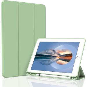 Case for iPad Air 3 / Pro 10.5 Inch, Lightweight Slim Soft TPU Trifold Stand Smart Cover, Auto Sleep/Wake Case with Pencil Holder for iPad Air 3rd Generation/Pro 10.5 - Matcha Green
