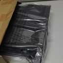 Stadium Seat for Bleachers with Back Support, Portable Bleacher Seat with Wide Comfy Padded Cushion, Metal Hook, Folding Stadium Chair with Shoulder Strap, Carry Handle, Cup Holder (Black)