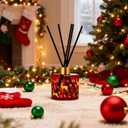 Xcleen Reed Diffuser Set, Gingerbread Joy Christmas Oil Diffuser with Sticks, Home Fragrance Reed Diffuser for Bathroom Office Shelf Decor, Scented Room Fresheners, Holiday Ideal Gift 6.7 Fl.Oz