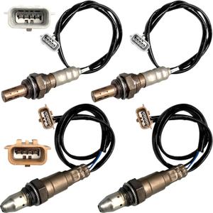4 Pcs O2 Oxygen Sensor 250-54105,250-241107 - Upstream&Downstream Compatible with Nissan Sentra 1.8L, Rogue Sport, Armada, Infiniti QX80 Replaces 22693-3SR0A, 226A03RC0A, 234-9132,234-4904