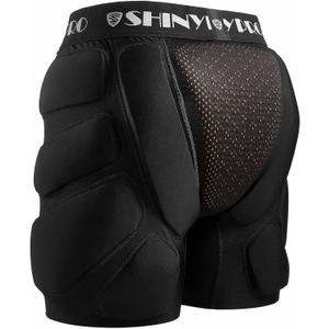 Protective Padded Shorts for Snowboard and Skate CE Level 2 Butt and Tailbone Heavy Duty Protection (Small)