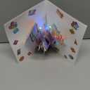 Gumry Sweet 16 Musical 3D Birthday Card, Blowable Musical Birthday PopUp Card with Colorful Light Candle Song, Happy 16th Birthday Gifts Decorations for 16 Years Old Girls Boys Son Daughter