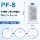 driamor 10 Pack PF-S Fish Tank Filter Cartridges Compatible with PF10 Power Filters Small Fish Tank Filters Cartridge Thickened Cotton with Zeolite Aquarium Filter Cartridge Replacement