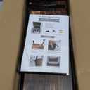 Floating Shelves Rustic Wood Wall Mounted Shelf Practical Metal Fence Design Ideal for Bedroom, Bathroom, Kitchen Set of 3(Brown)