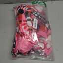 Haysandy 70s Outfit Women Disco Hippie Costume Accessories Pink Peace Disco Bottom Pants for Carnival Halloween Cosplay (3X-Large)