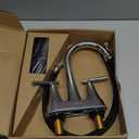 Bathroom Faucets for Sink 3 Hole, Hurran 4 inch Chrome Bathroom Sink Faucet with Pop-up Drain and Supply Hoses, Stainless Steel Lead-Free 2-Handle Centerset Utility Faucet for Sink Vanity RV