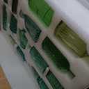 Yaomiao 30 Pcs Vases Bulk Colored Flower Glass Bud Vases Valentine Vintage Colored Glass Bottles Colorful Rustic Embossed for Home Wedding Table Decorations Gifts(Green Series)