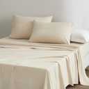 Chezmoi Collection Stone Washed Twin Size Sheet Set - 3-Piece Extra Soft Breathable Wrinkle & Fade Resistant 14-Inches Deep Pocket Sheets & Pillowcases Set - Twin, Sand