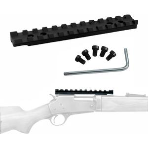 Gotical Picatinny Rail Mount for for Marlin 1895/336/375/444 Series Lever Action Rifles - 12-Slot, 5.1 Inches Long Scope Weaver Rail Mount Range Up to 500 Yards CNC Machined