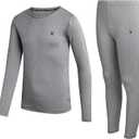 Spyder Kids Thermal Underwear Set - 2 Piece Soft Stretch Moisture Wicking Girls Boys Thermal Set Long Johns for Kids, Size: 8-10