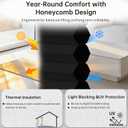 Changshade Blackout Cordless Cellular Shades for Windows,Honeycomb Blinds with Thermal Insulation,UV Protection,Child Safe,Privacy Light Control,Easy to Install36" W x 72" H,Black