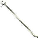 Azar 700812 All Wire Galvanized 12-Inch Metal Hook, 50 Count