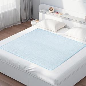 Bed Pads for Incontinence Washable, 40"x55" Large Reusable Waterproof Soft Wetting Underpad for Adults, Elderly, Seniors, Women, Kids & Pets, Machine Washable Pad for Bed, Sofa-Blue (40x55 Inch (Pack of 1))