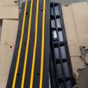 Garvee 48 Inch Lane Ramp 2 Pack Made of Recycled Rubber, Sturdy Rubber Ramp for Cars Maximum Weight Capacity 110,000 Lbs, Safe Garage Access Solution.