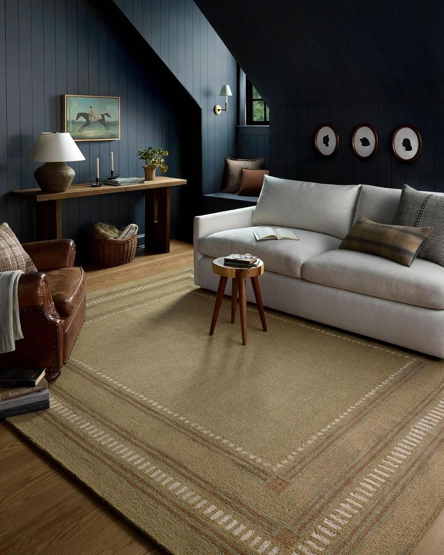 Loloi Chris Loves Julia Alfie Green/Natural 8'-6" x 11'-6" Area Rug